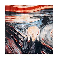 Carnation Home Fashions "The Scream" Museum Collection Fabric Shower Curtain