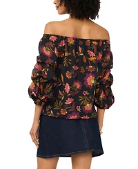 Vince Camuto Women's Off-The-Shoulder Bubble-Sleeve Top