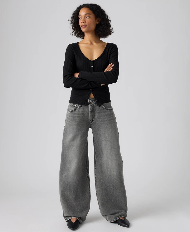 Levi's Women's Middy Balloon Mid Rise Denim Loose Jeans