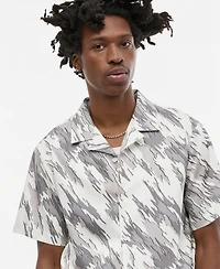 Mode of One Men's Relaxed-Fit Camo Short-Sleeve Shirt, Macy's Exclusive