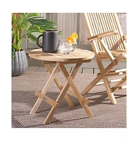 Safavieh Rory Teak Folding Round Outdoor Table