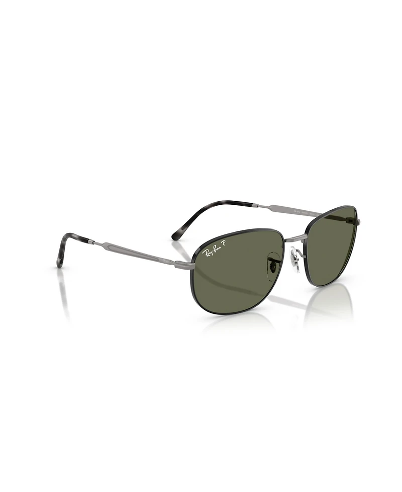 Ray-Ban Unisex Polarized Rectangle Sunglasses, RB3754
