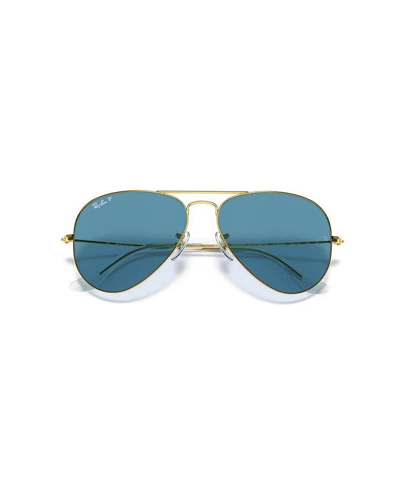 Ray-Ban Unisex Aviator Classic Polarized Lenses Polarized Pilot Sunglasses, RB3025