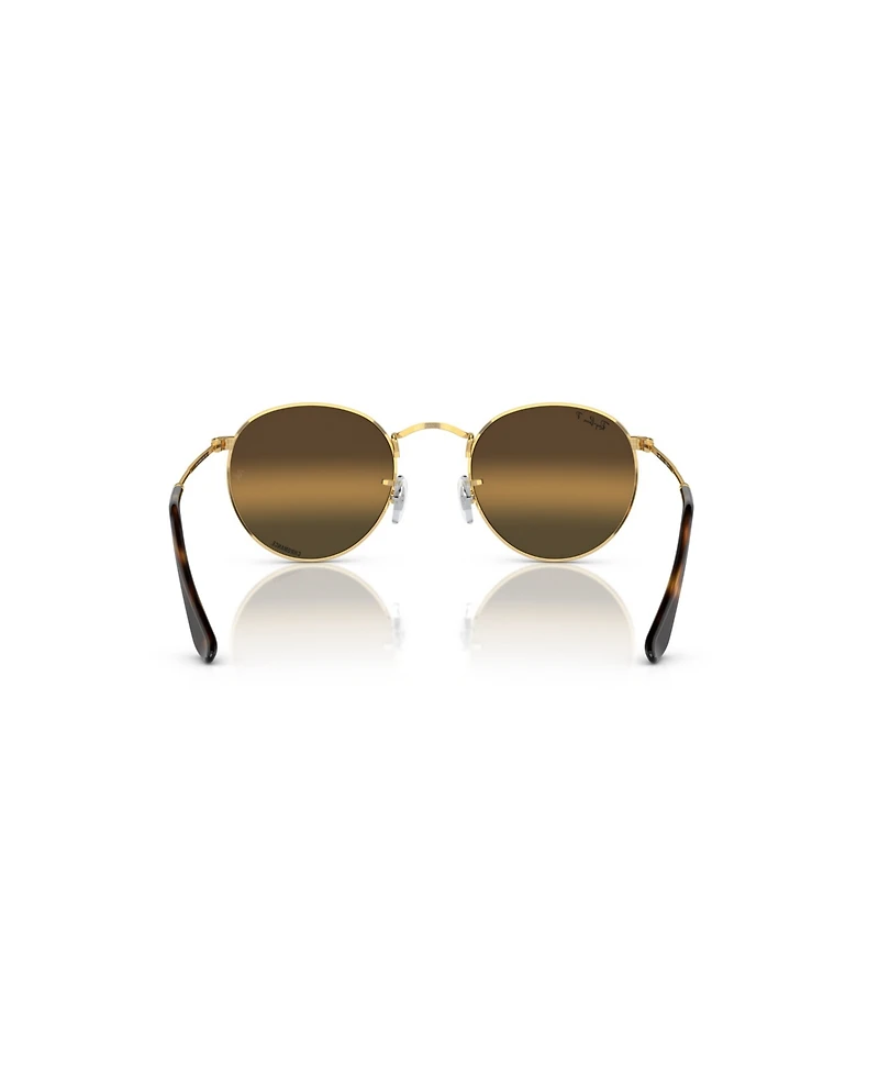 Ray-Ban Men's Polarized Round Metal Lenses Sunglasses, RB3447