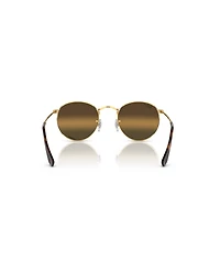 Ray-Ban Men's Polarized Round Metal Lenses Sunglasses, RB3447