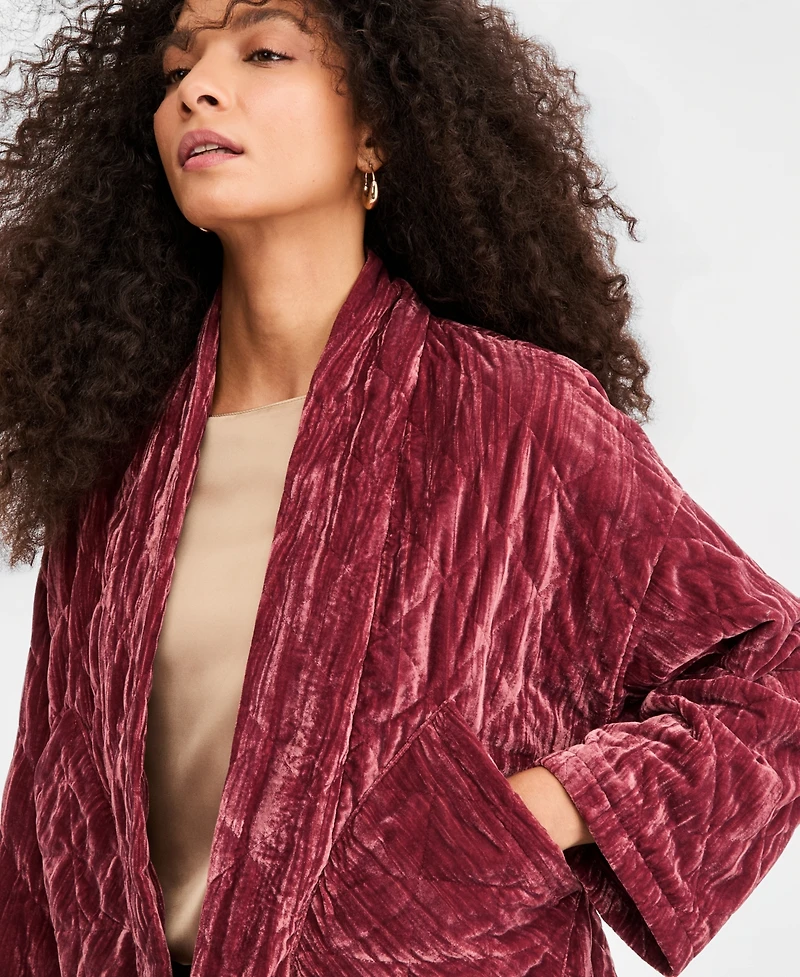 Emme Marella Emmeccesso Quilted Velvet Jacket