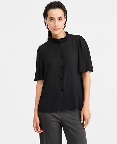 Emme Marella Emmseggio Petal-Sleeve Shirt