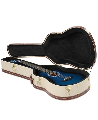 Yescom 39" Classical Guitar Hard Case with Lock Accessory Compartment for Airline Travel Guitar Hardshell Carrying Case Microgroove Flat
