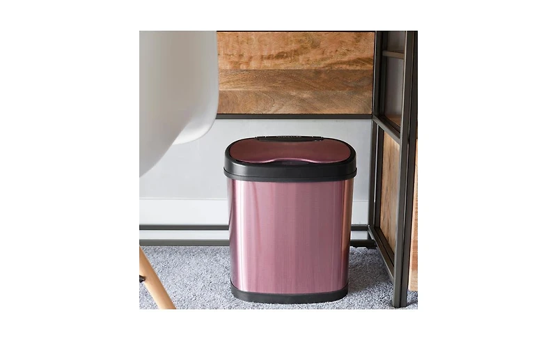 Ninestars Oval Motion Sensor Trash Can 3.2 Gallon