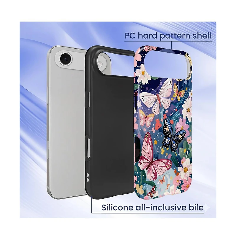 Gonez Case for iPhone Air, 2-in-1 Dual-Layer Shockproof Protection