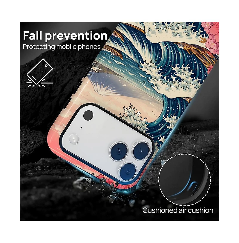 Gonez Case for iPhone 17 Pro Max, 2-in-1 Dual-Layer Shockproof Protection