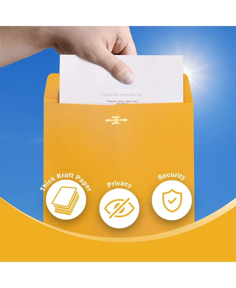 Gnuadz Clasp Envelopes Manila Paper Mailing