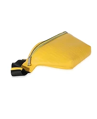 Pre-Owned Fendi Yellow Calfskin Ff 1974 Embossed Belt Bag