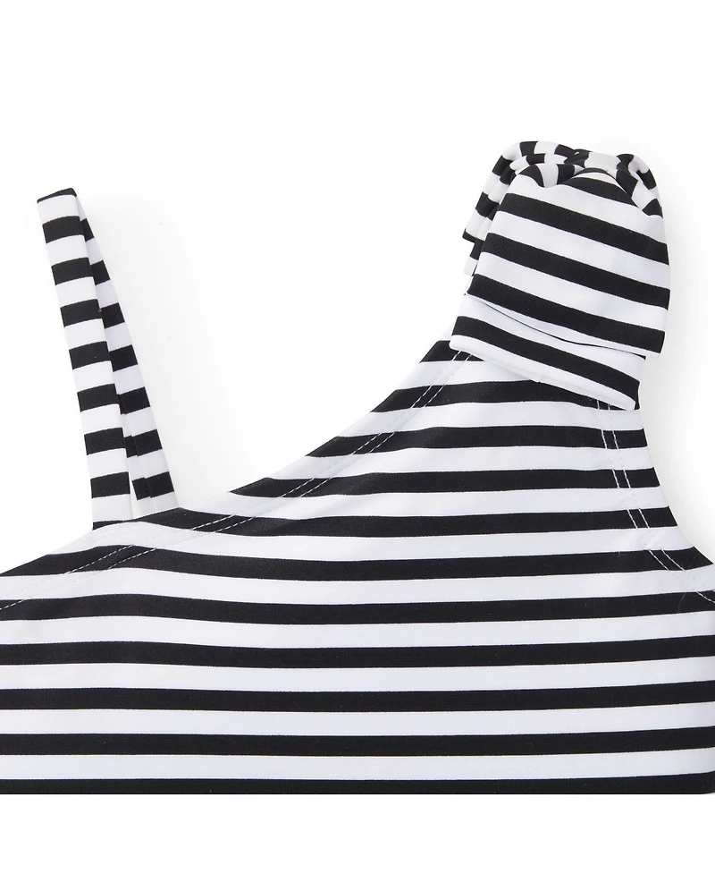 Hope & Henry Girls Hope and Henry Asymmetrical One-Piece Swimsuit