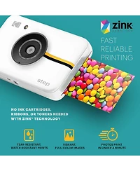 Kodak Step Digital Instant Camera Starter Bundle with Photo Paper, Case, Photo Album, Markers and More