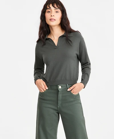 Emme Marella Women's Emmottanta Cropped Polo Sweater