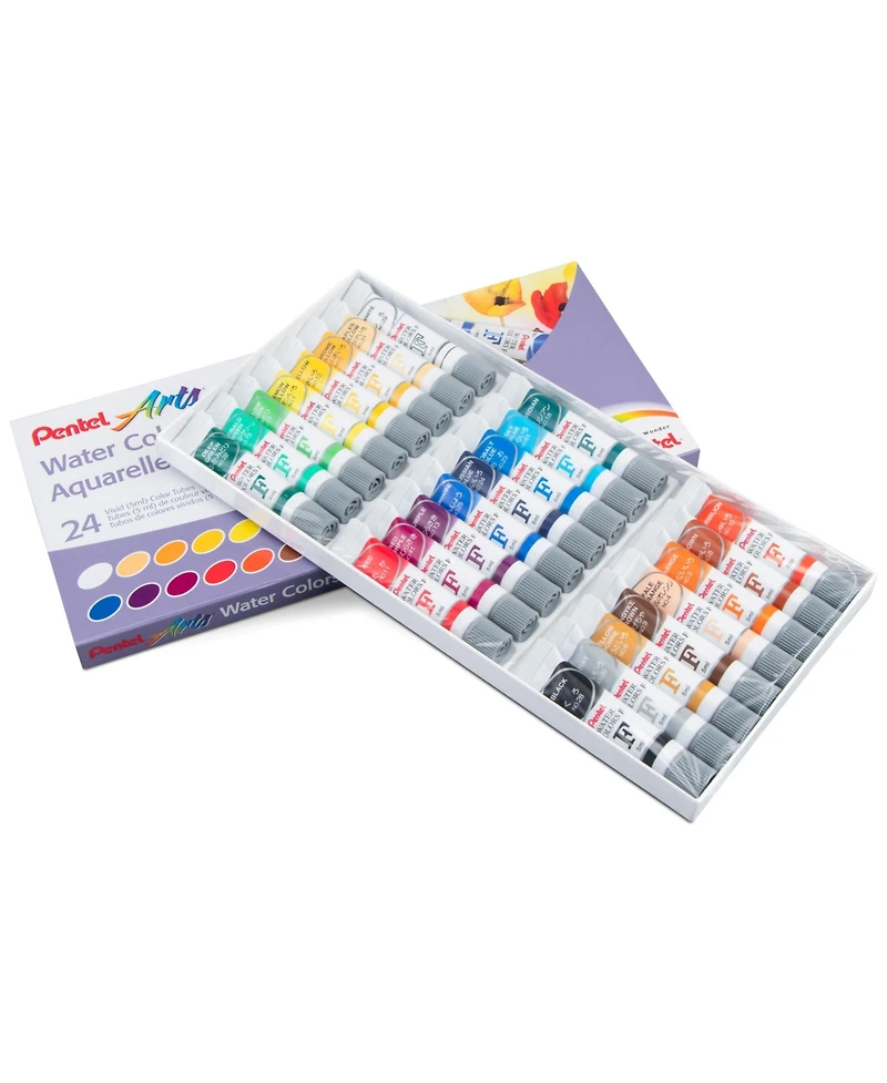 Pentel Water Colors, Set of 24