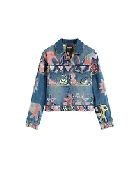 Desigual Women's Printed Jacket 100% Cotton