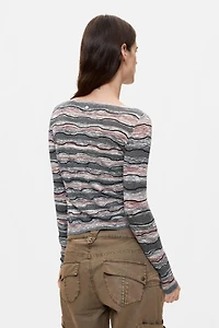 Desigual Women's Fine striped sweater