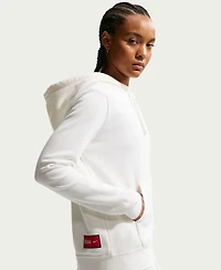 Nike Women's White Usmnt Club Fleece Full-Zip Hoodie