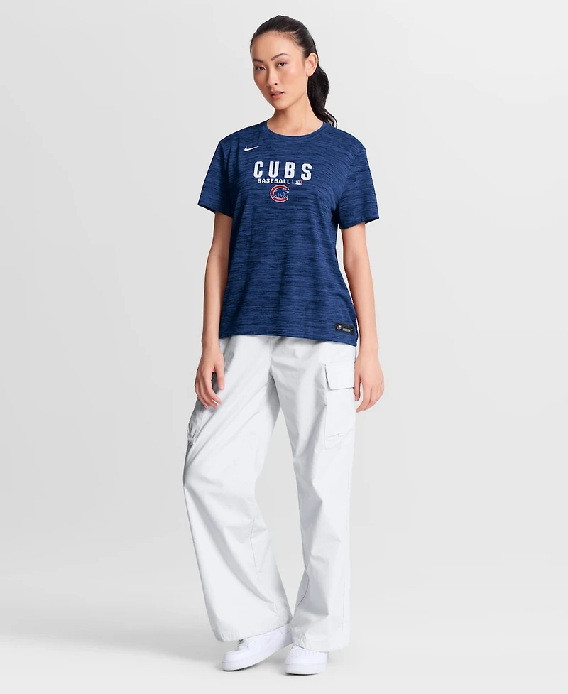 Nike Women's Royal Chicago Cubs Authentic Collection Velocity Dri-fit T-Shirt
