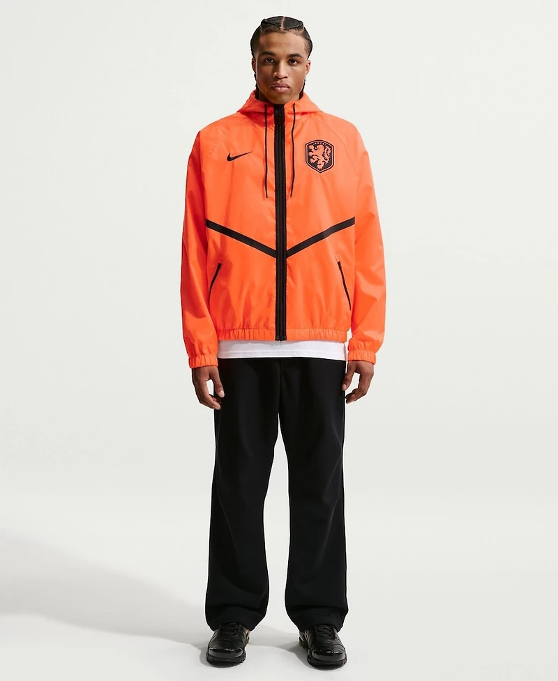 Nike Men's Orange Netherlands National Team 2026 Anthem Dri-fit Full-Zip Hooded Jacket