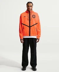 Nike Men's Orange Netherlands National Team 2026 Anthem Dri-fit Full-Zip Hooded Jacket