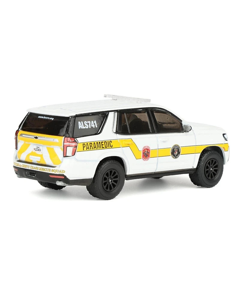 Greenlight 1/64 2024 Chevrolet Tahoe, Bethesda, Maryland Bethesda-Chevy Chase Rescue Squad, Fire and Rescue Series 5