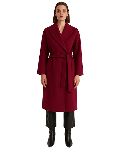 1982 Women's Cashmere Hooded Long Coat