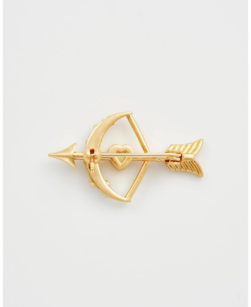 Fable England Cupids Bow and Arrow Brooch