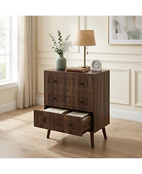 Sailvan 3 Drawer Dresser, Modern Wooden Storage Cabinet, Chest of Drawers for Living Room, Bedroom