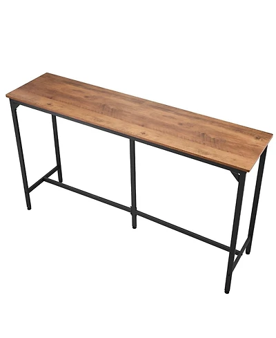 Sugift Bar Table, 1Piece 53 Kitchen High Top Table for Balcony, Living Room