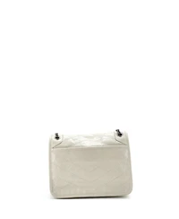 Pre-Owned Saint Laurent Baby Niki Chain Flap Bag Matelasse Chevron Leather