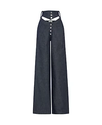 Jendue Women's High Frequencies Denim Jean - Waisted Dark Wash