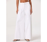 Astr the Label Women's Aiden High-Rise Wide Leg Woven Pants
