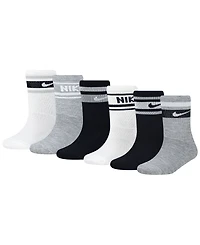 Nike Boys' and Girls' 4-7 Varsity Cushioned Crew Socks, 6-Pack