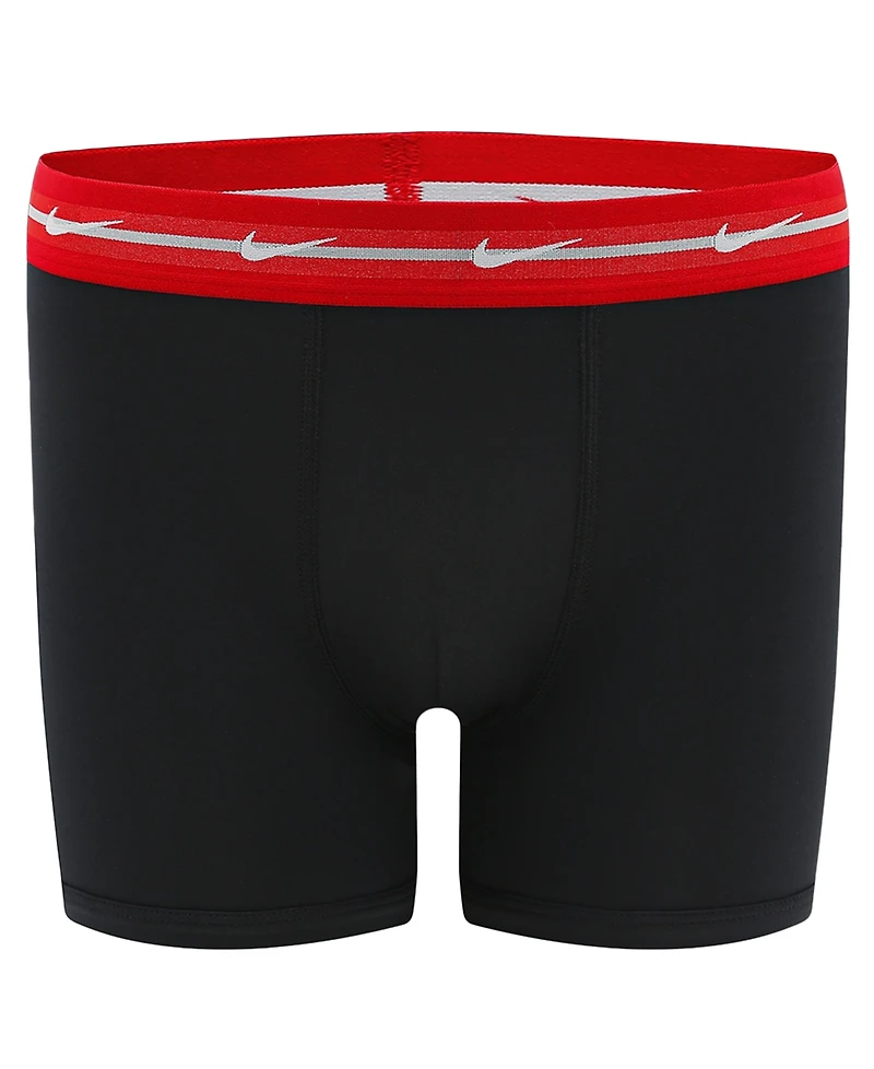 Nike Boys' 8-20 Dri-fit Metallic Waistband Boxer Briefs, 3-Pack
