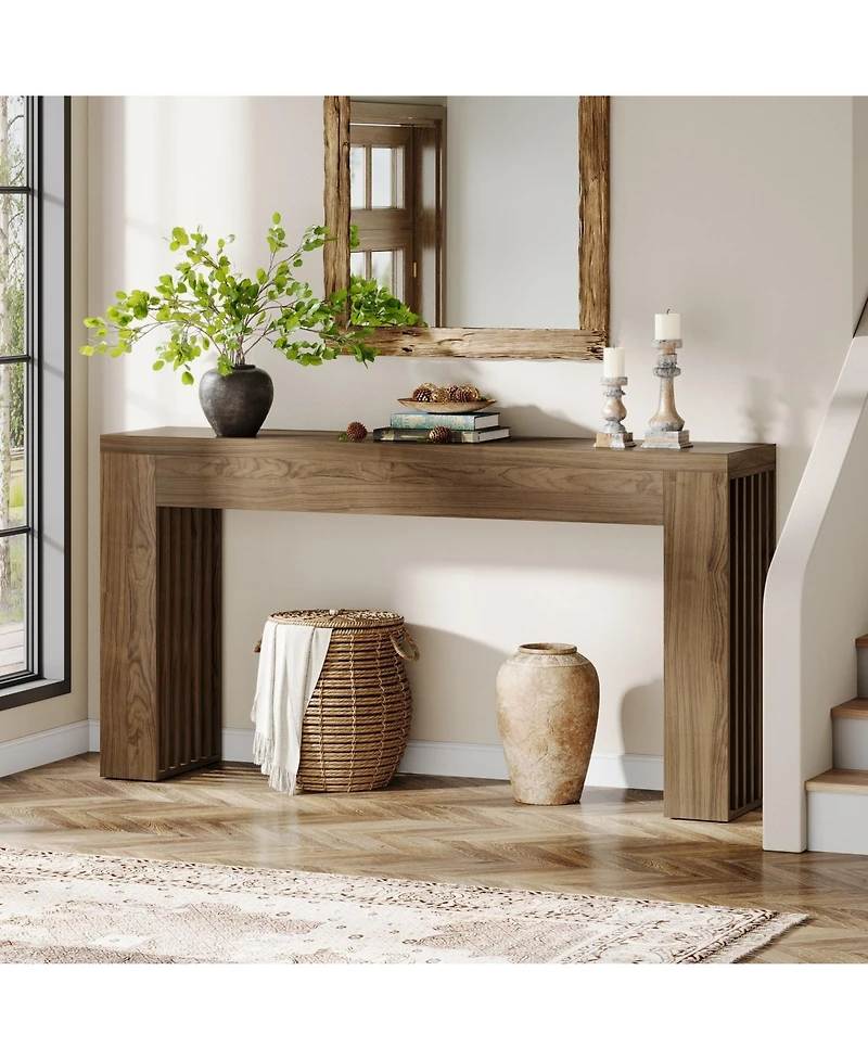 Slickblue 59" Wooden Console Table for Sofa or Hallway