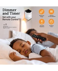 Bell + Howell -Pack Wireless Touch Led Wall Light Sconces with Remote