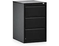 gaomon Lockable Side-Pull Filing Cabinet, 3-Drawer Metal Filing Cabinet, Office Storage Cabinet, Steel File Organizer, Suitable for Letterhead