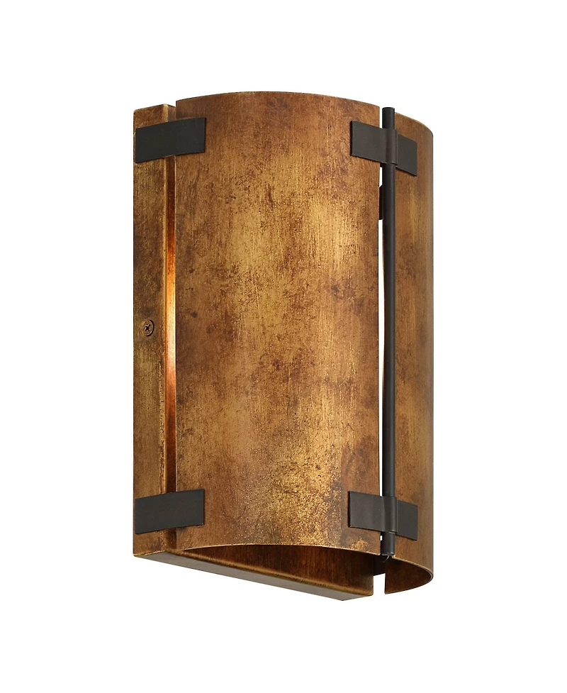Possini Euro Design Possini Euro Julian 8 1/4" High Rustic Bronze Metal Wall Sconce