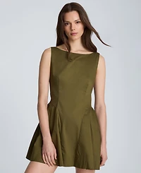 Kenneth Cole Women's Sleeveless Boatneck Mini Dress