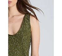 Kenneth Cole Women's Bias Scoop Neck Long Slip Dress