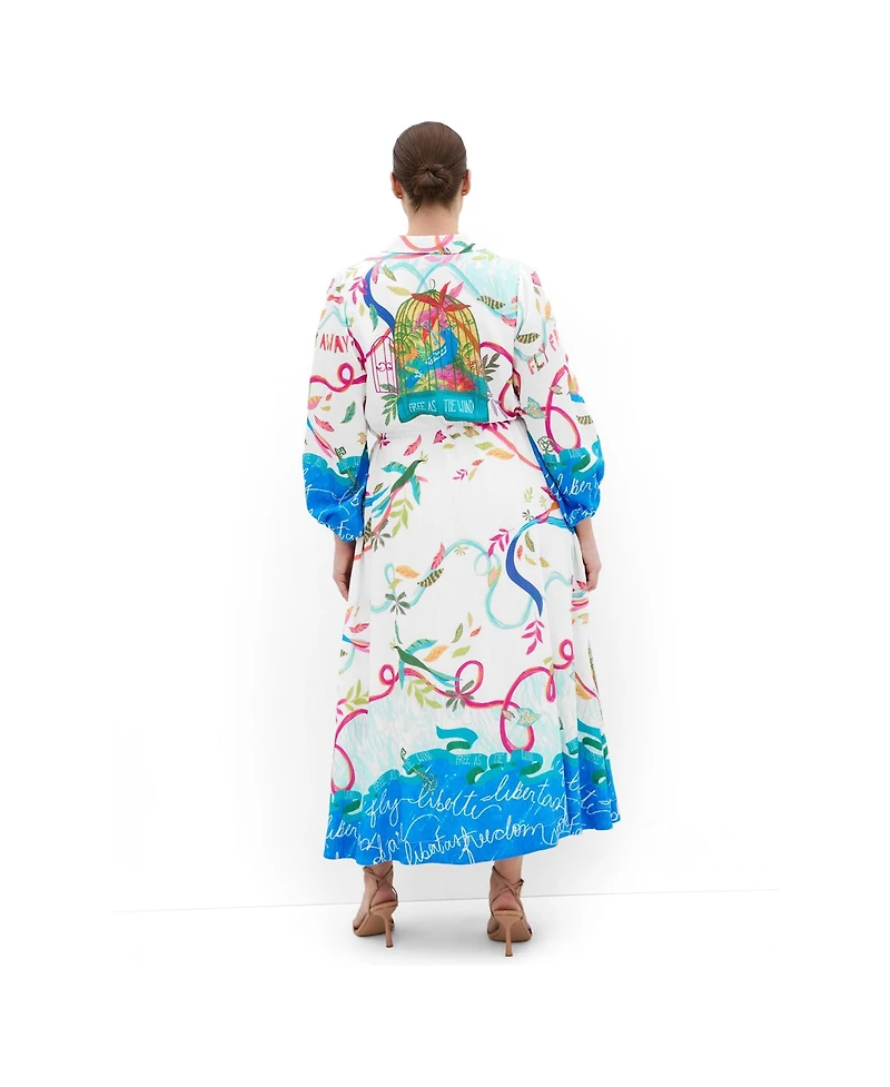 City Chic Women's Plus Tahlia Spirit Print Maxi Dress