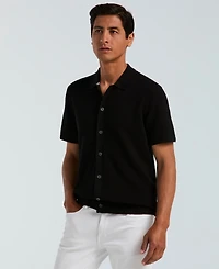 Perry Ellis Men's Cotton Wavy Stripe Sweater
