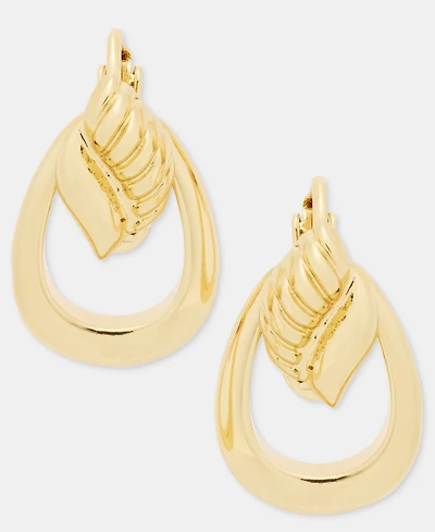 Anne Klein Open Oval Clip-On Drop Earrings