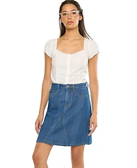 KanCan Women's Usa Trina High Rise Skirt