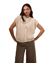 Celtic & Co. Women's Grown On Button Up Sleeve Cardigan