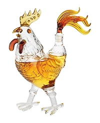 The Wine Savant Rooster 17 oz. Whiskey Decanter