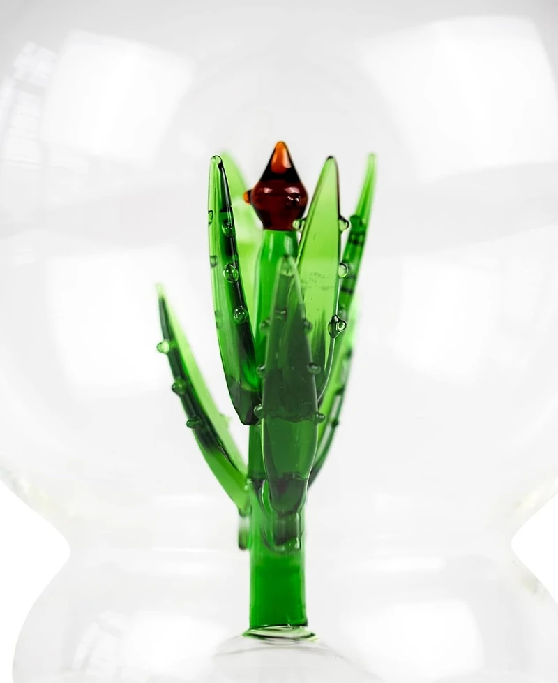 The Wine Savant Aloe Plant Shaped 25 oz. Tequila Decanter